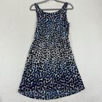 Susana Monaco  Womens Dress, Sleeveless, Blue‎ Black Print, Size Large Photo 7