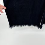 Umgee  Wide Leg Linen Blend Pants 1XL Fringe Hem Boho Flowy‎ Black Trousers Photo 4