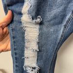 Wax Jean Blue Distressed Ankle Cropped Jeans Plus Size 22 Photo 3