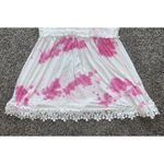 White Birch  Women's‎ Tie Dye White lace padded tank top size XL Photo 2