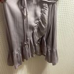 Free People   All My Love Shine Wrap Slip Mini Dress Smokey Lilac Size small Photo 3