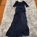La Femme 24926 Navy Lace and Trumpet Gown 8 Photo 1