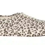 Vans unisex Leopard Sneaker Authentic Tan Canvas Mono Print Skate Shoe Sz 9 Photo 0