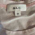 ALC Frank A.L.C Katie Pale Pink Puff Sleeve Crewneck Top Shirt Cotton NWOT Extra Small XS Photo 6