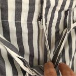 Indigo Rein  Gray Striped Mini Cotton Blend Skirt 9 Photo 2