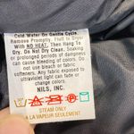 Vintage Nils Skiwear Jacket Faux Fur Collar Belted Padded Winter Coat Sz 10 flaw Blue Photo 10