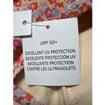 Amazon Essentials Size XL One Piece Swimsuit Orange and Pink Floral on a Peach Photo 3