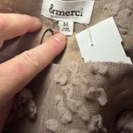 NWT &Merci Mocha Textured Pom Skirt Size Medium  Photo 3