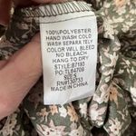 Umgee Boho Cottagecore Dress Small Green Floral Ruffle Tassel Tie Flowy Photo 8