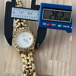 Seiko  Diamond Ladies Watch Vintage Gold-Tone Bracelet White Dial Date Window Photo 9