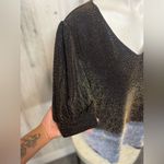 Collection B Black and gold blouse Black Size M Photo 4