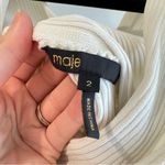 Maje  Manhattan Blanc Ribbed Two Way Top Size 2 Photo 5