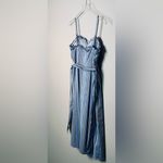 Thakoon Blue White Stripe Tie Waist Midi Dress Women's Size 6 Photo 10