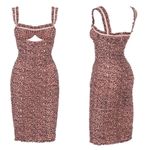 House Of CB Audra Animal Print Mesh Bustier Dress Sz S Photo 10