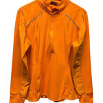 Athleta  1/2 Zip Pullover Women XL Orange‎ Long Sleeve Athletic Workout Running Photo 0