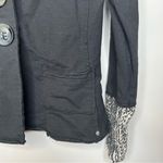 Neon Buddha Knit Collar Patchwork Style Blazer Jacket Size XS Black Photo 5