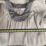 Liz Lange Maternity Pregnancy Top Medium Brown Silver Photo 7