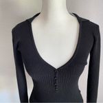 Bardot Collar Bodysuit in Black Sz XS NWT Photo 4