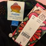 Farm Rio  Garden Tiered maxi skirt NEW boho tropical floral ruffle black motif si Photo 7