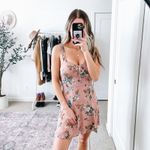 Reformation  Elyse Ilene Light Pink Floral Mini Dress Photo 12
