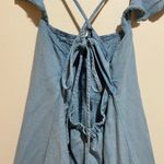 Anthropologie  Pilcro Flutter Sleeve Denim Pintuck Midi Dress Photo 11