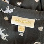 Modcloth  unicorn print  button down shirt.  Size L Photo 4