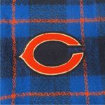 Little Earth NWT Chicago Bears Fringed Blanket Scarf Photo 2