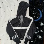 Adidas Cropped Windbreaker Black Photo 2