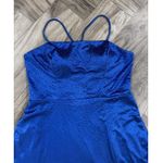 Windsor A-line dresses with long crisscross back , Color Royal Blue Size L Photo 2