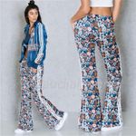 Adidas x Farm Rio Cirandeira Flared Pants in Blue Photo 1