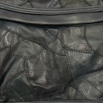 Vintage Patchwork Purse Bag Navy Blue Leather Photo 9