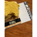 And The Why Yellow Crinkle Crop Top Medium Boho Long Sleeve M Women's Photo 12