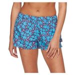 Patagonia Womens Shorts Size XS Barely Baggies 2.5" Blue Floral Pull On Elastic Photo 0