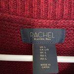 EUC Rachel Roy women’s maroon‎ buttery soft thick knit poncho sweater large Red Photo 3