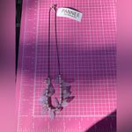 PANNEE by Panacea Silver tone Lavender leaves white beads Necklace choker 16” Purple Photo 6