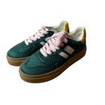 Steve Madden NWOT Madden Girl Women’s Goalie Lace Up Platform Sneaker Green Multi Size 7.5 Photo 1