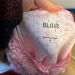 Blair  Pink and White Swirl Pointelle Henley Tee Photo 3