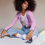 Urban Outfitters Dina Cardigan NWOT Size XS - Violet Photo 3