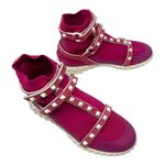 Valentino Garavani  Rockstud Pink Sock Sneakers Caged Studded Shoes 36.5 Photo 5