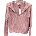 Sincerely Jules collared / V Neck Sweater Sz XS Tan Photo 0