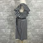 Calvin Klein One-Shoulder Gingham Dress Photo 2