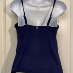 Lands' End Navy Blue Spaghetti Strap Tie Front Tankini Swimsuit Size 8 EUC #2452 Photo 3