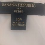 Banana Republic Blue and White Geometric Patterned Wrap Dress SZ 10P Photo 8