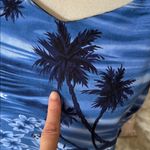 Big Dogs Big dog Vtg 80’s 90’s blue tropical Hawaiian print shift dress M Photo 4