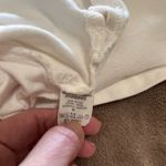 Brandy Melville  White Pull On Sweat Shorts Comfy Casual Pockets One Size EUC Photo 4