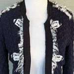 Rebecca Taylor Wool Blend Fringe Detail Cropped Jacket - Flawed Photo 2
