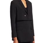 3.1 Phillip Lim women’s black Tiered Twill blazer jacket size 2 extra small XS Photo 18