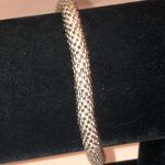 Elegant Gold Tone Seed Bead Beaded Roll On Bracelet Photo 4