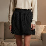 1. State Women's  Black Ruffle Waist Mini Skirt Size M Photo 0