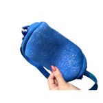 AMERICA & BEYOND Blue Beaded Floral Satchel Crossbody Bag Photo 4